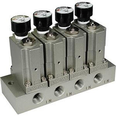 SMC Пневматический регулятор 1/8 дюйма G - 0.8 Мпа, ARM1000-1B1-01 100 NL/мин ARM