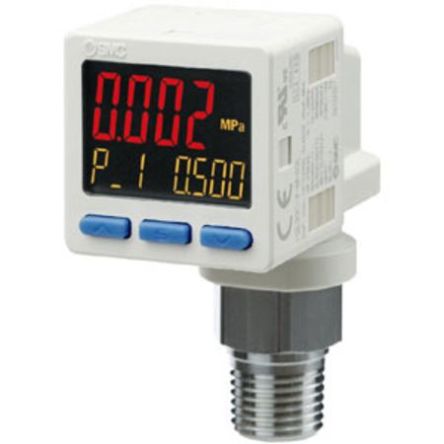 SMC Датчик давления, IP65 10 бар 24 V 50 °C