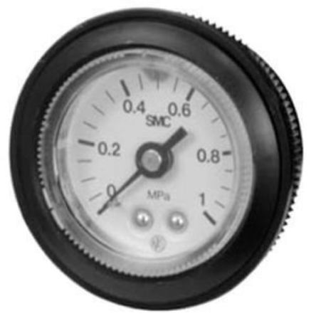 SMC Манометр 1/4 в R R 1/4, 42.5 мм, 2 бар