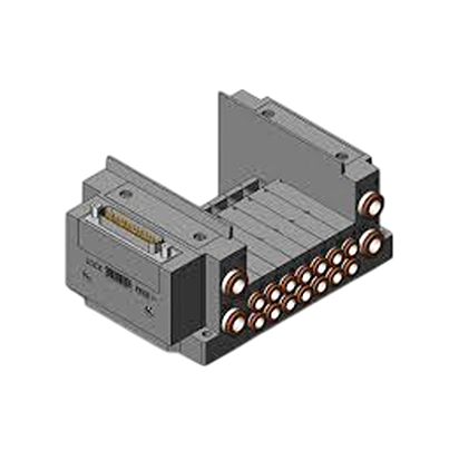 Серия SMC SY5000 6-станционный Пневматический управляющий клапан manifold для использования с клапаном, SS5Y5-10F1-06B-C6-NA