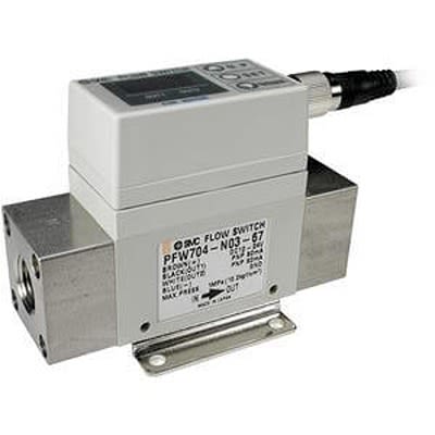 Серия SMC PF2W704 Датчик потока Датчик потока для воды, 0.35L/min Мин, 4.5 L/min Макс