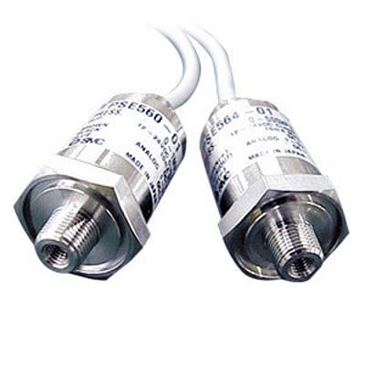 SMC Датчик Давления, IP65 0.1 бар 12/24 V dc 50 °C