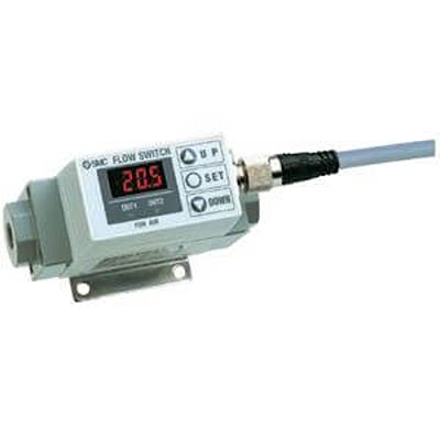 SMC Серия PF2A710 Датчик потока Датчик потока для воздуха, 1L/min Мин, 10 L/min Макс