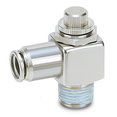 SMC ASG Серия Регулятор скорости, ASG520F-03-12S, Вход Мужской, Резьбовой R R 3/8, Выход Женский Трубка