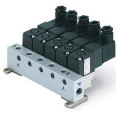SMC Сборка коллекторов EVV307-01-032-01F-F, 24 V dc 1/8 дюйма, 1/8 дюйма
