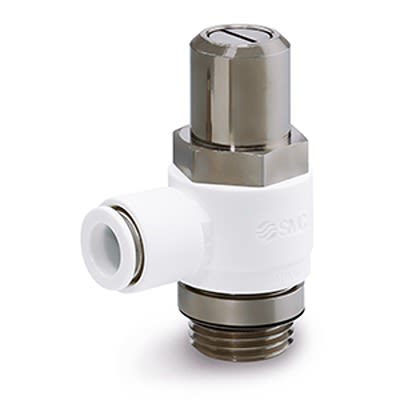 SMC AS Серия Регулятор Скорости Регулятор Скорости, AS2201F-G02-10W2D, Вход Female, Резьбовой 1/4 in G, Выход Female Трубка