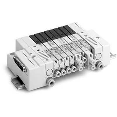 SMC SQ2000 серия 8-станционный D-Sub manifold, SS5Q23-08FD0-D-Q