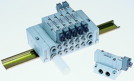 SMC Пневматический Электромагнитный Клапан - 5/2 Электромагнит Rc SY Серия 230 V ac