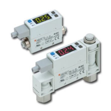 SMC Цифровой датчик потока, 0.2L/мин Минимум