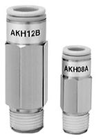 SMC Обратный клапан, 1.5 Mpa Вход мужской/женский трубка, Выход мужская резьба R